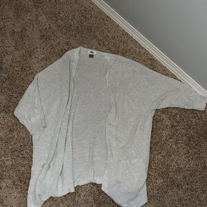 Old Navy Light Gray Knit Cardigan